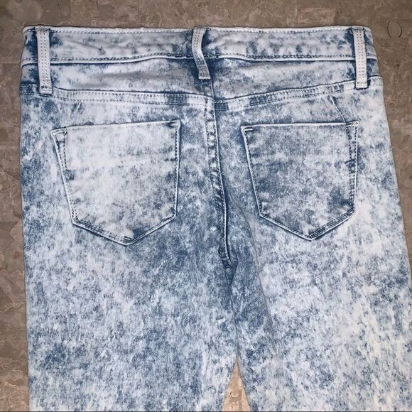 Mossimo Mid-Rise Denim Legging size 00 whitewash - Picture 2 of 7